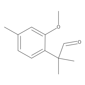 2-(2-Methoxy-4-methylphenyl)-2-methylpropanal Structure