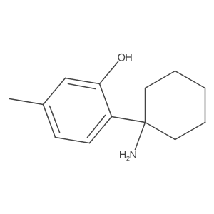 2-(1-Aminocyclohexyl)-5-methylphenol结构式