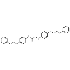 Acetamide, 2-[[4-(2-phenoxyethoxy)phenyl]amino]-N-[4-(2-phenylethoxy)phenyl]-结构式