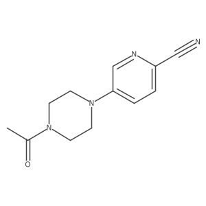 5-(4-Acetyl-1-piperazinyl)-2-pyridinecarbonitrile结构式