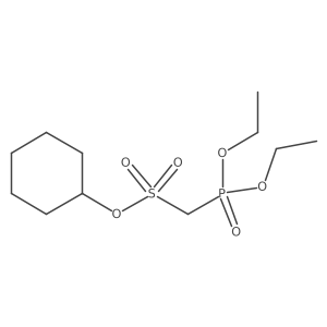 Cyclohexyl (diethoxyphosphoryl)methanesulfonate Structure