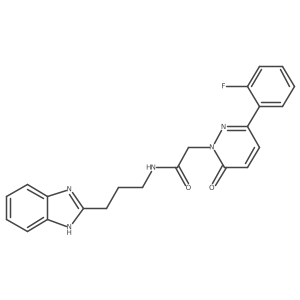 N-[3-(1H-benzimidazol-2-yl)propyl]-2-[3-(2-fluorophenyl)-6-oxopyridazin-1(6H)-yl]acetamide Structure