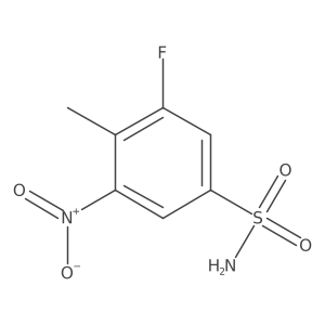 3-Fluoro-4-methyl-5-nitrobenzenesulfonamide Structure