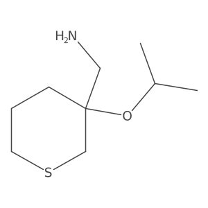 [3-(Propan-2-yloxy)thian-3-yl]methanamine Structure
