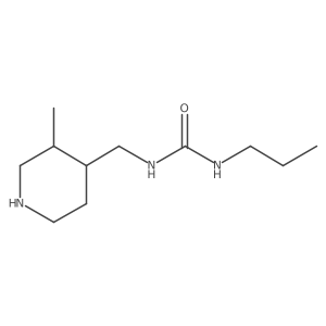 1-[(3-Methylpiperidin-4-yl)methyl]-3-propylurea结构式