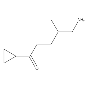 5-Amino-1-cyclopropyl-4-methylpentan-1-one结构式