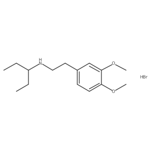 N-[2-(3,4-dimethoxyphenyl)ethyl]-3-pentanamine hydrobromide结构式