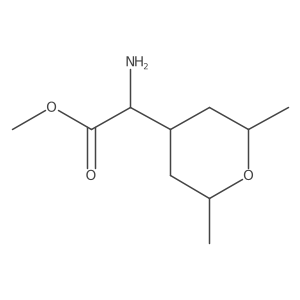 Methyl 2-amino-2-((2R,6S)-2,6-dimethyltetrahydro-2H-pyran-4-yl)acetate Structure