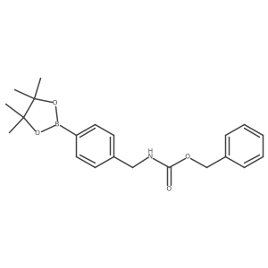 Benzyl 4-(4,4,5,5-tetramethyl-1,3,2-dioxaborolan-2-yl)benzylcarbamate结构式