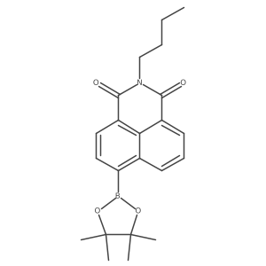 2-Butyl-6-(4,4,5,5-tetramethyl-1,3,2-dioxaborolan-2-yl)-1H-benzo[de]isoquinoline-1,3(2H)-dione Structure