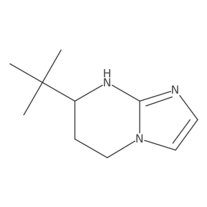 7-tert-Butyl-5H,6H,7H,8H-imidazo[1,2-a]pyrimidine结构式