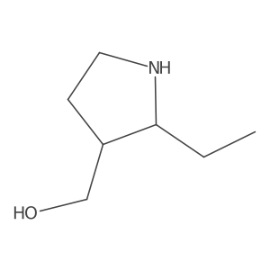 (2-Ethylpyrrolidin-3-yl)methanol Structure