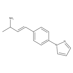 4-[4-(1H-pyrazol-1-yl)phenyl]but-3-en-2-amine结构式