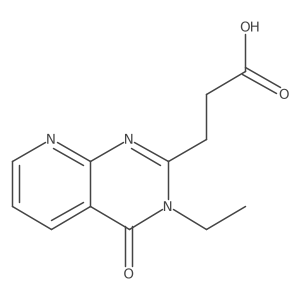 3-(3-Ethyl-4-oxo-3,4-dihydropyrido[2,3-d]pyrimidin-2-yl)propanoic acid结构式
