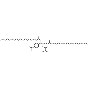 Octadecanoic acid, 2-[(dichloroacetyl)amino]-1-(4-nitrophenyl)-1,3-propanediyl ester, [R-(R*,R*)]- Structure