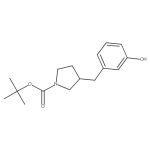 Tert-butyl 3-[(3-hydroxyphenyl)methyl]pyrrolidine-1-carboxylate Structure