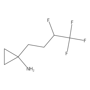 1-(3,4,4,4-Tetrafluorobutyl)cyclopropan-1-amine Structure