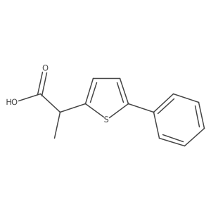2-(5-Phenylthiophen-2-yl)propanoic acid Structure