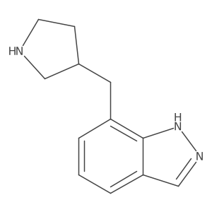 7-[(pyrrolidin-3-yl)methyl]-1H-indazole Structure