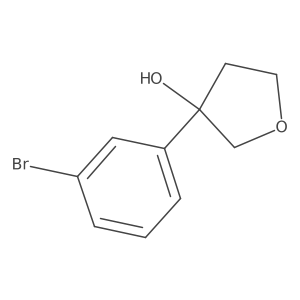 3-(3-Bromophenyl)oxolan-3-ol结构式