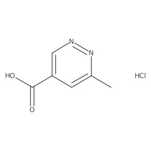 6-Methylpyridazine-4-carboxylic acid hydrochloride结构式