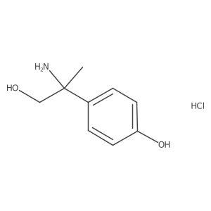 4-(2-Amino-1-hydroxypropan-2-yl)phenol hydrochloride Structure