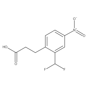 2-(Difluoromethyl)-4-nitrophenylpropanoic acid结构式