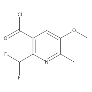 2-(Difluoromethyl)-5-methoxy-6-methylpyridine-3-carbonyl chloride Structure