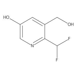 2-(Difluoromethyl)-5-hydroxypyridine-3-methanol结构式