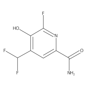 4-(Difluoromethyl)-6-fluoro-5-hydroxypicolinamide Structure