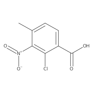 2-Chloro-4-methyl-3-nitrobenzoic acid结构式