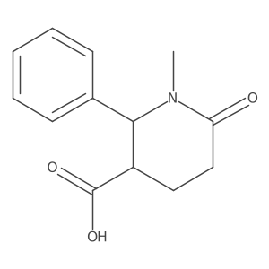 (2S,3S)-1-methyl-6-oxo-2-phenylpiperidine-3-carboxylic acid结构式