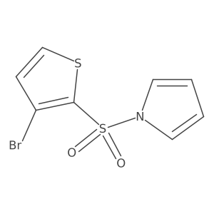 N-(3-bromothiophene-2-sulfonyl)pyrrole结构式