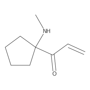 1-[1-(Methylamino)cyclopentyl]prop-2-en-1-one结构式