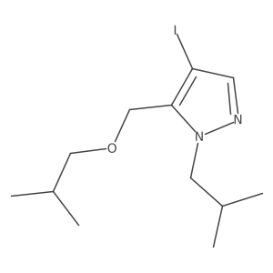 4-iodo-5-(isobutoxymethyl)-1-isobutyl-1H-pyrazole结构式