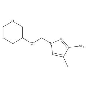 4-methyl-1-[(oxan-3-yloxy)methyl]-1H-pyrazol-3-amine Structure