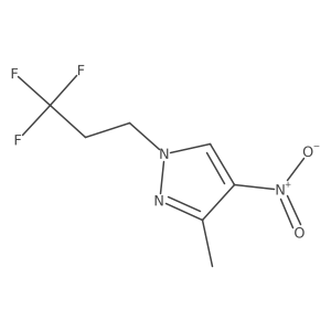 3-Methyl-4-nitro-1-(3,3,3-trifluoropropyl)-1H-pyrazole Structure
