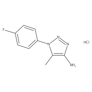 1-(4-fluorophenyl)-5-methyl-1H-1,2,3-triazol-4-amine hydrochloride Structure