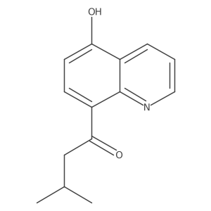 1-(5-Hydroxyquinolin-8-yl)-3-methylbutan-1-one Structure