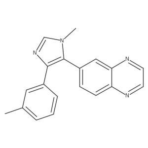 6-(1-Methyl-4-(m-tolyl)-1H-imidazol-5-yl)quinoxaline结构式