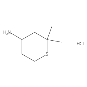 2,2-Dimethylthian-4-amine hydrochloride Structure