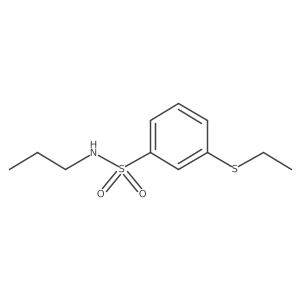 3-(ethylsulfanyl)-N-propylbenzene-1-sulfonamide Structure