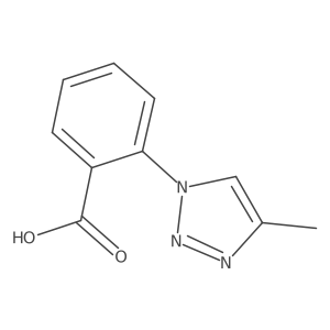 2-(4-Methyl-1H-1,2,3-triazol-1-yl)benzoic acid Structure
