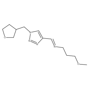 (Z)-(3-Methoxypropyl)({1-[(oxolan-3-yl)methyl]-1H-1,2,3-triazol-4-yl}methylidene)amine Structure
