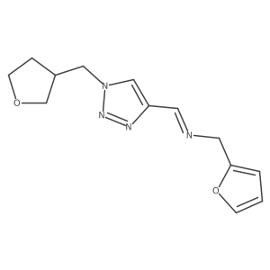 (Z)-[(Furan-2-yl)methyl]({1-[(oxolan-3-yl)methyl]-1H-1,2,3-triazol-4-yl}methylidene)amine Structure