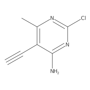 2-Chloro-5-ethynyl-6-methylpyrimidin-4-amine Structure