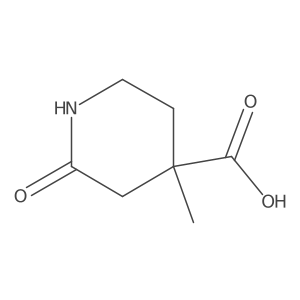 4-Methyl-2-oxopiperidine-4-carboxylic acid Structure
