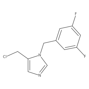 5-(chloromethyl)-1-(3,5-difluorobenzyl)-1H-imidazole Structure