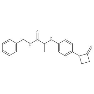N-benzyl-2-{[4-(2-oxoazetidin-1-yl)phenyl]amino}propanamide Structure