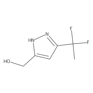 [3-(1,1-difluoroethyl)-1H-pyrazol-5-yl]methanol结构式